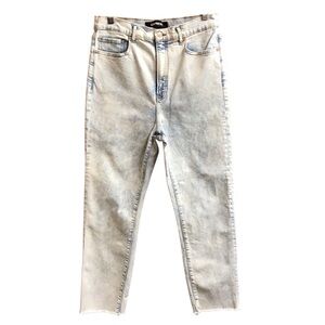 Express Womens 12R Jeans Original Slim Ankle Super High Rise Acid Wash Denim